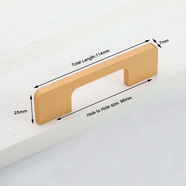 Slim Design Kitchen Cabinet Handles Drawer Bar Handle Pull Gold 96MM 2