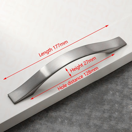 128mm Brushed Silver Furniture Kitchen Bathroom Cabinet Handles Drawer Bar Handle Pull Knob 2