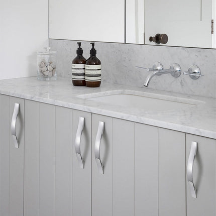 128mm Brushed Silver Furniture Kitchen Bathroom Cabinet Handles Drawer Bar Handle Pull Knob 5