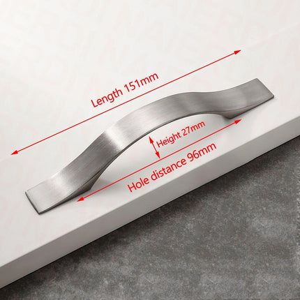 96mm Brushed Silver Furniture Kitchen Bathroom Cabinet Handles Drawer Bar Handle Pull Knob 2