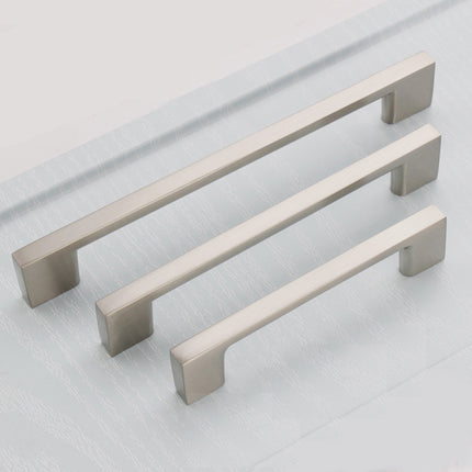 Brushed Nickel Kitchen Door Cabinet Drawer Handle Pulls 96MM 3