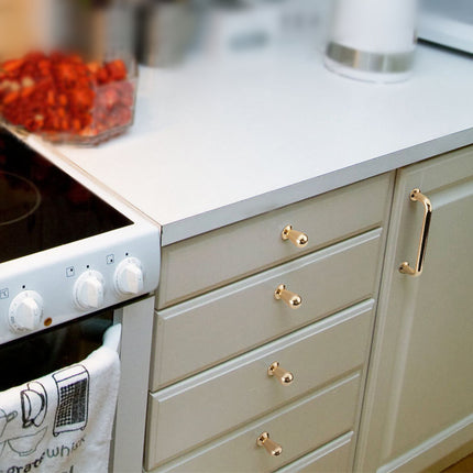 128mm Polished gold Furniture Kitchen Bathroom Cabinet Handles Drawer Bar Handle Pull Knob 6
