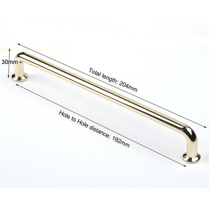 192mm Polished gold Furniture Kitchen Bathroom Cabinet Handles Drawer Bar Handle Pull Knob 2