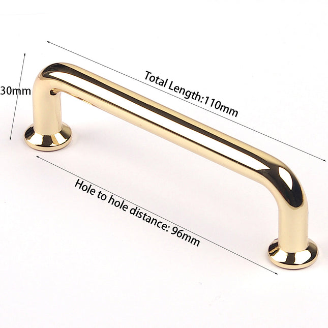 96mm Polished gold Furniture Kitchen Bathroom Cabinet Handles Drawer Bar Handle Pull Knob 2