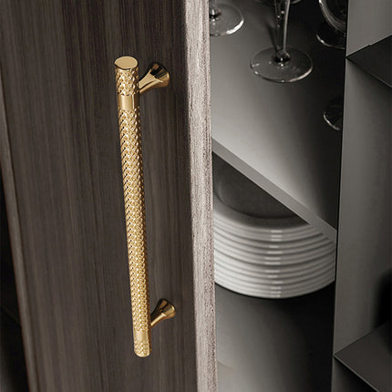 Gold Solid Zinc Kitchen Cabinet Handles Drawer Bar Handle Pull 96mm 6