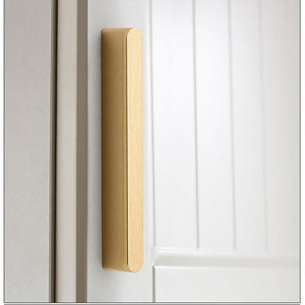 Solid Zinc Furniture Kitchen Bathroom Cabinet Handles Drawer Bar Handle Pull Knob Gold 128mm 6