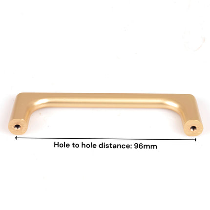 Gold Zinc Kitchen Cabinet Handles Drawer Bar Handle Pull 96mm 3
