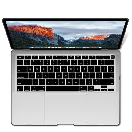 MacBook Air 13 Inch Case 2020 2019 2018, A1932, A2179,A2337 Shell Case Keyboard Cover Black 8