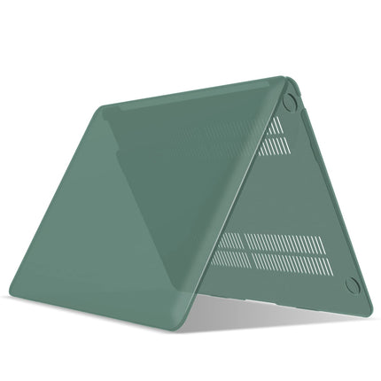 Suitable for  MacBook Air 13 Inch Case 2022 2021 2020 2019 2018, A1932, A2179, A2337 Shell Case Keyboard Cover Dark Green 5