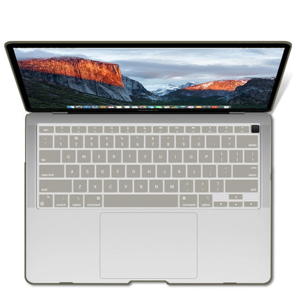Suitable for  MacBook Air 13 Inch Case 2022 2021 2020 2019 2018, A1932, A2179, A2337 Shell Case Keyboard Cover Grey 8
