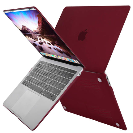 MacBook Air 13 Inch Case 2020 2019 2018, A1932, A2179,A2337 Shell Case Keyboard Cover Wine Red 7