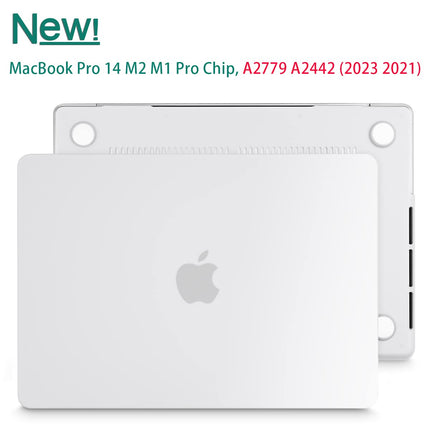 Suitable for MacBook Pro 14 Max Inch Case 2023 2022 2021 M2 A2779 M1 A2442 Hardshell Case Keyboard Cover White 5