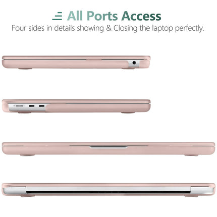 Suitable for  2023 2022 MacBook Air 13 inch case M2 Model A2681 Hard Shell Case Keyboard Cover Sold Pink 6