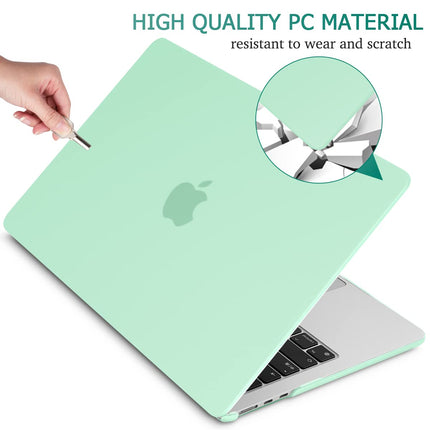 Suitable for  2023 2022 MacBook Air 13 inch case M2 Model A2681 Hard Shell Case Keyboard Cover Green 6