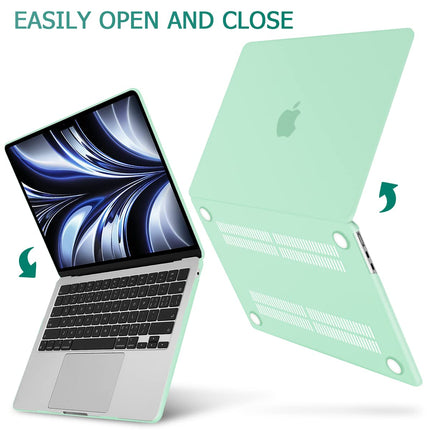Suitable for  2023 2022 MacBook Air 13 inch case M2 Model A2681 Hard Shell Case Keyboard Cover Green 7