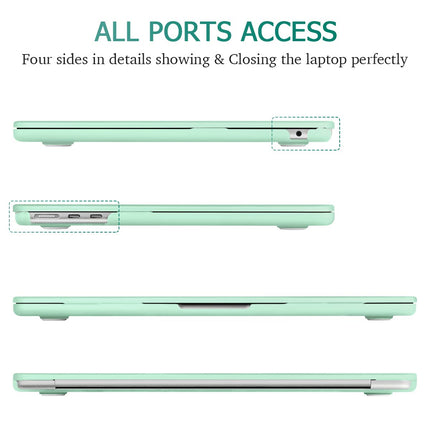 Suitable for  2023 2022 MacBook Air 13 inch case M2 Model A2681 Hard Shell Case Keyboard Cover Green 9