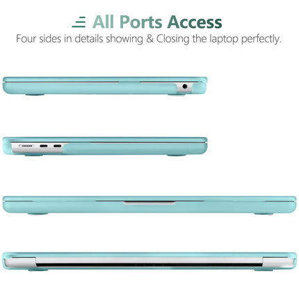 Suitable for  2023 2022 MacBook Air 13 inch case M2 Model A2681 Hard Shell Case Keyboard Cover Turquoise 7