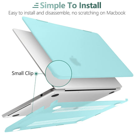 Suitable for  2023 2022 MacBook Air 13 inch case M2 Model A2681 Hard Shell Case Keyboard Cover Turquoise 9