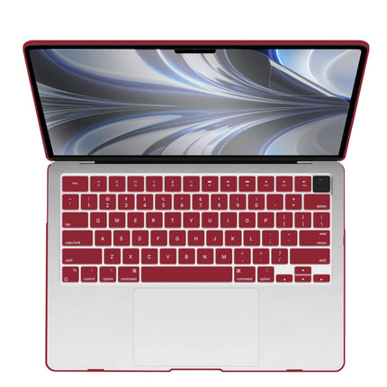 Suitable for  2023 2022 MacBook Air 13 inch case M2 Model A2681 Hard Shell Case Keyboard Cover Wine Red 10
