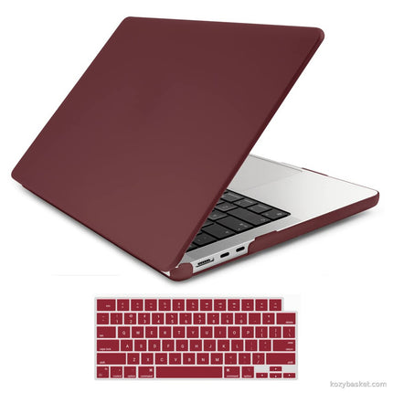Suitable for  2023 2022 MacBook Air 13 inch case M2 Model A2681 Hard Shell Case Keyboard Cover Wine Red