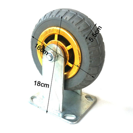 6" 150mm Heavy Duty Industrial Fixed Caster Wheels Caster Wheel Castor 250kg Trolley 2