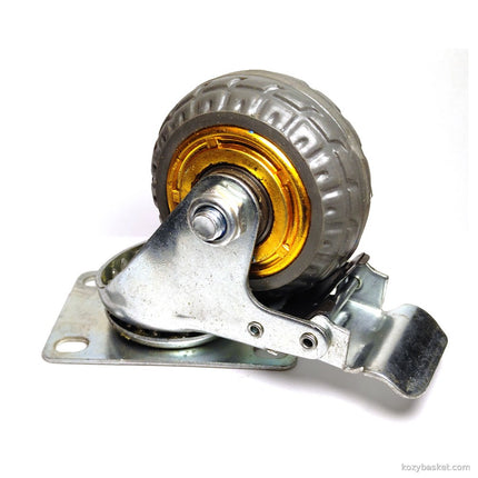 3" Heavy Duty Industrial Swivel Brake Caster Wheel Caster Wheels Castor load 50KG Trolley Cart
