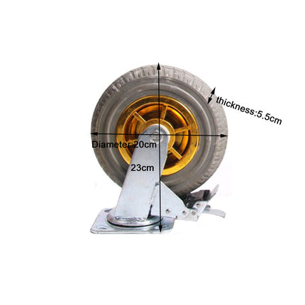 8" Heavy Duty Industrial Brake Swivel Caster Wheel Wheels CastorTrolley holds 2