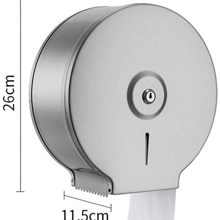 Commercial Restaurant Stainless Steel Toilet Paper Tissue Holder Dispenser Chrome 2