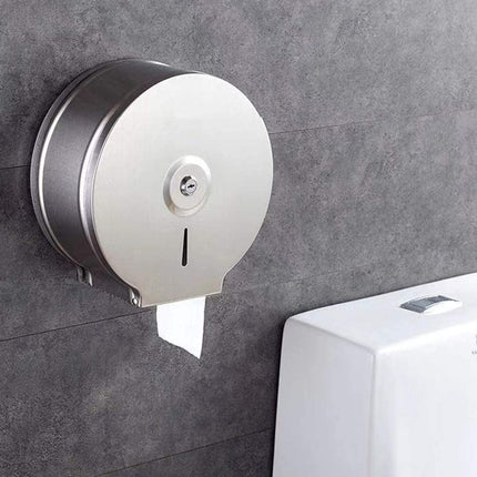 Commercial Restaurant Stainless Steel Toilet Paper Tissue Holder Dispenser Chrome 5