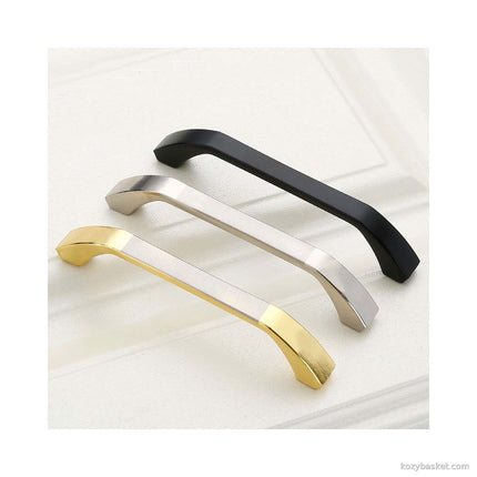 Zinc Kitchen Cabinet Handles Bar Drawer Handle Pull silver color hole to hole 96MM