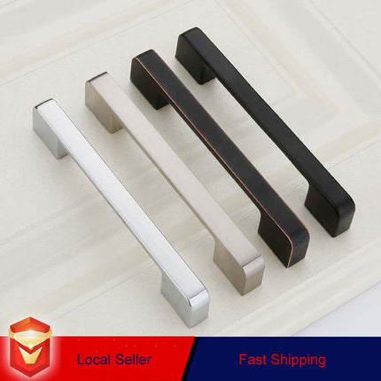 Zinc Kitchen Cabinet Handles Drawer Bar Handle Pull brushed silver color hole to hole size 96mm 2