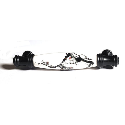 Ceramics Kitchen Cabinet Handles Bar Drawer Handle Pull black 128mm 2