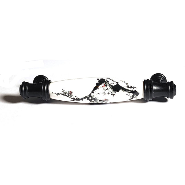 Ceramics Kitchen Cabinet Handles Bar Drawer Handle Pull black 128mm 2
