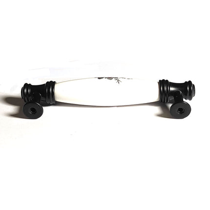 Ceramics Kitchen Cabinet Handles Bar Drawer Handle Pull black 128mm 3