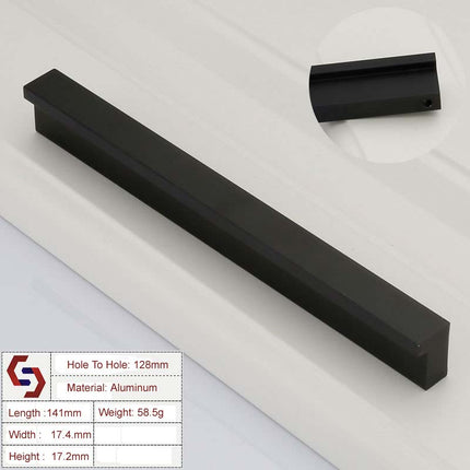 Aluminium Kitchen Cabinet Handles Drawer Bar Handle Pull 128mm 3