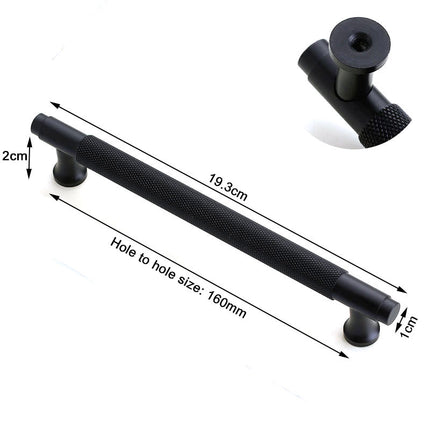 Black Furniture Door Kitchen Cabinet Handle Handles Pull Pulls Cupboard 160mm 2