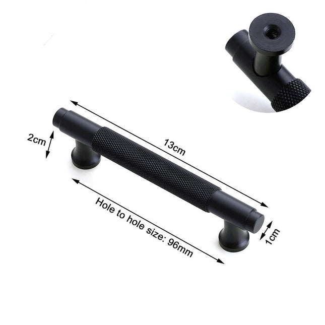 Black Furniture Door Kitchen Cabinet Handle Handles Pull Pulls Cupboard 96mm 2