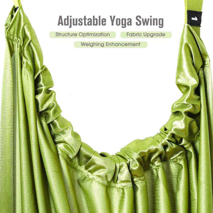 Green Fitness Yoga Strap Band Waist Trainer Leg Door Swing Adjustable Ballet Dancer 3