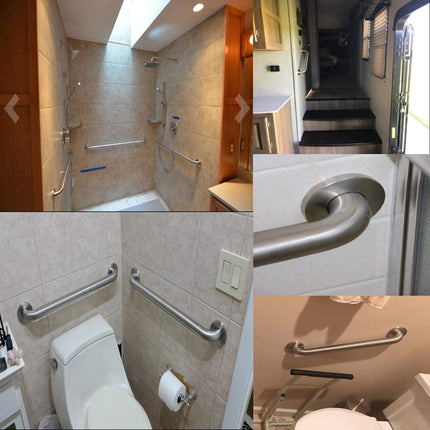 30cm Stainless Steel Handle for Shower Toilet Grab Bar Handle Bathroom Stairway Handrail Elderly Senior Assist 7