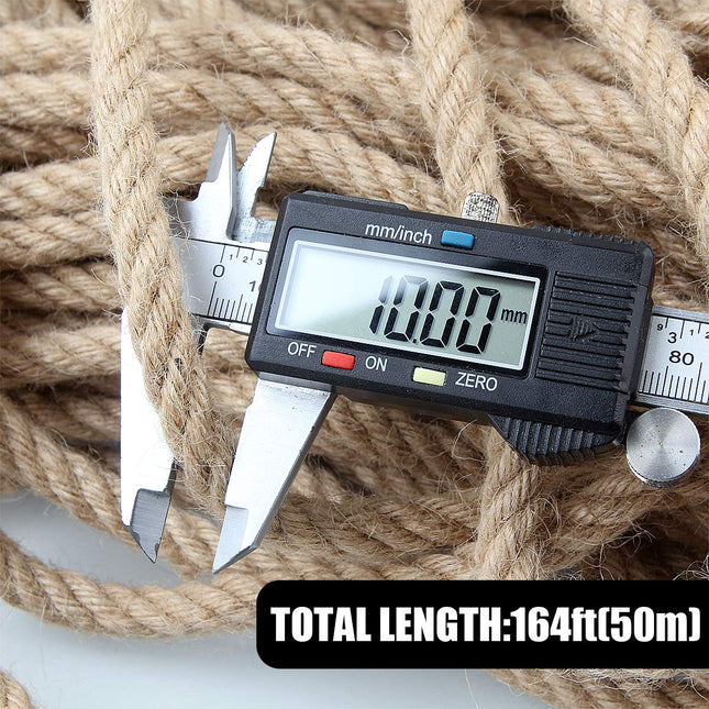50m Sisal 10mm Rope Natural Twine Cord Thick Jute Hemp Manila  Crafting Home Decor 2