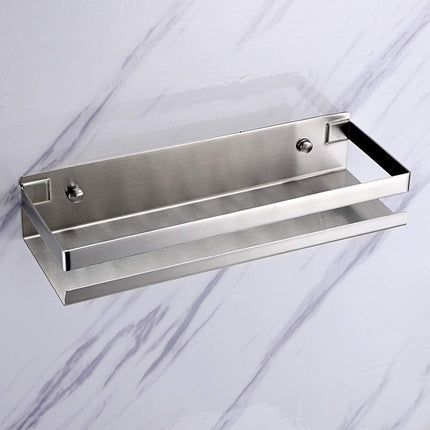 Brushed Bathroom Shower Shelf Kitchen Rack Storage Shelves Shampoo Holder Organizer 4