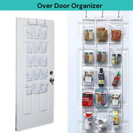 15 Pockets Over The Door Rack Hanging Kitchen Organizer Pantry Organizer Shoe Storage 2