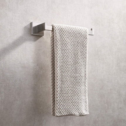 Square Hand Towel Holder Ring Wall Mounted Modern Towel Bar Bathroom Kitchen 3