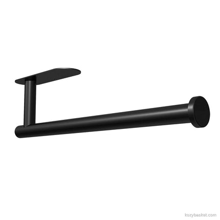 Kitchen Paper Holder Under Cabinet Wall Mount Adhesive Paper Towel Holder  Black