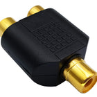 RCA Female to RCA Female Audio Splitter Adapter Connector Coupler