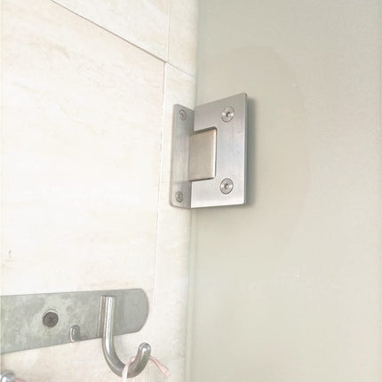 90 Degree Glass Door Cupboard Showcase Cabinet Clamp Glass Shower Doors Hinge 304 Steel 8