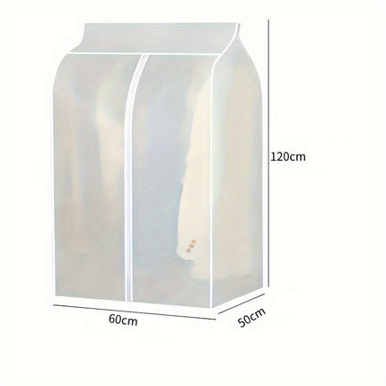 120cm Clothes Dust Cover Wardrobe Cloth Cover Clothes Storage Bag For Garments Suits Dresses Coats 3