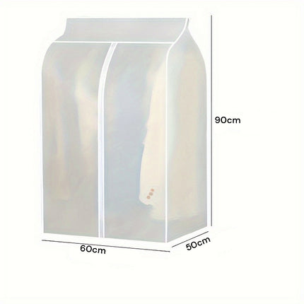 90cm Clothes Dust Cover Wardrobe Cloth Cover Clothes Storage Bag For Garments Suits Dresses Coats 3