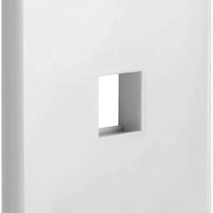 1 Port QuickPort outlet Wall Plate face plate, Single Gang White