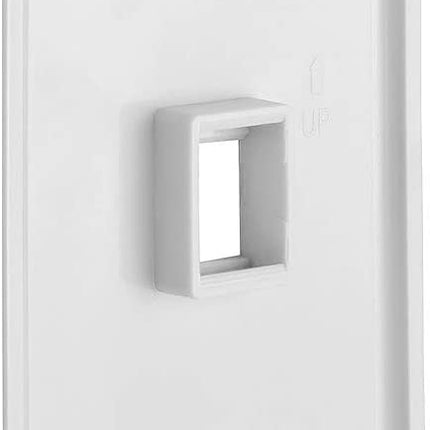 1 Port QuickPort outlet Wall Plate face plate, Single Gang White 2
